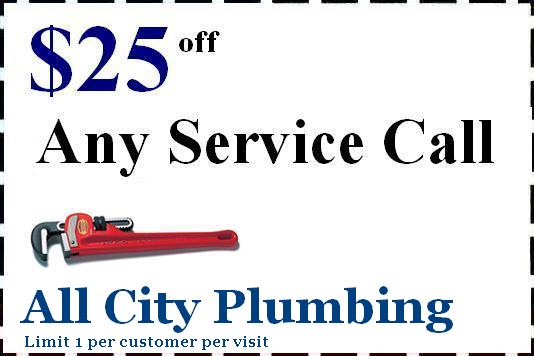 All City Plumbing - Service Call Discount